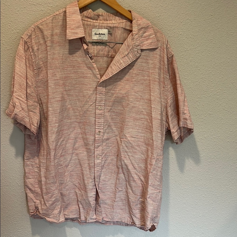Goodfellow & Co Pink Casual Button Down Shirt